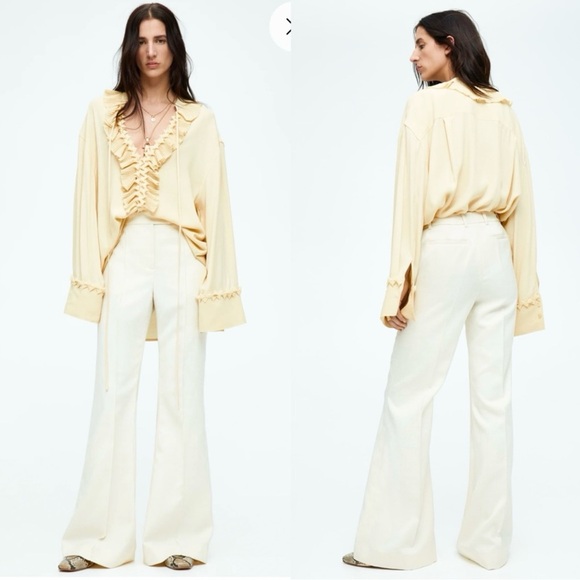 H&M Ruffled Tunic Blouse Limited Edition - Picture 8 of 17